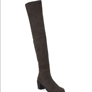 Stuart Weitzman Gray Hitest OTK boots 6